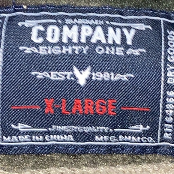 Company Eighty One Men XL camouflage fleece shacket shirt good clean condition - Picture 2 of 9